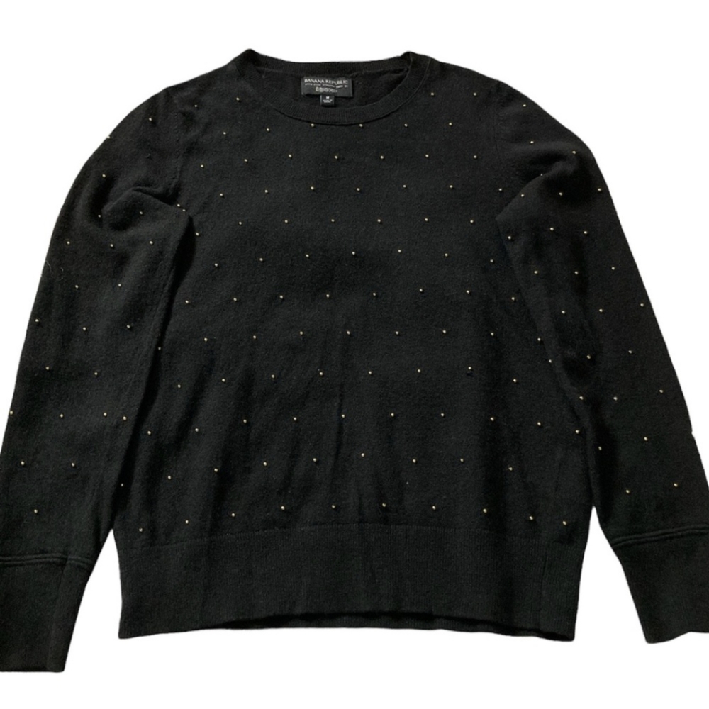 Banana Republic Gold bead Wool Sweater